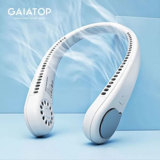 Portable Neck Fan -3 Speed Rechargeable Bladeless Neck Cooler